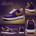 Omega Psi Phi Purple Suede Air Force 1 Sneakers