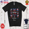 Custom Name God 250th Anniversary; 4th Of July USA Flag Eagle Patriotic T-Shirt