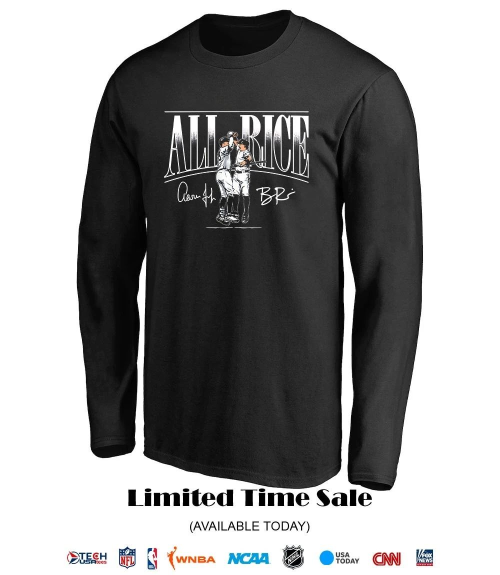 All Rice Aaron Judge and Ben Rice New York Yankees signature shirt