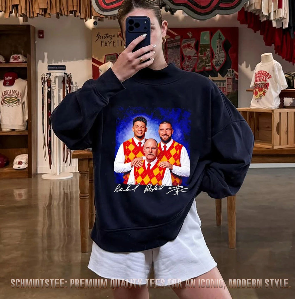 Patrick Mahomes Reid and Travis Kelce Step Brothers Kansas City Chiefs signature shirt