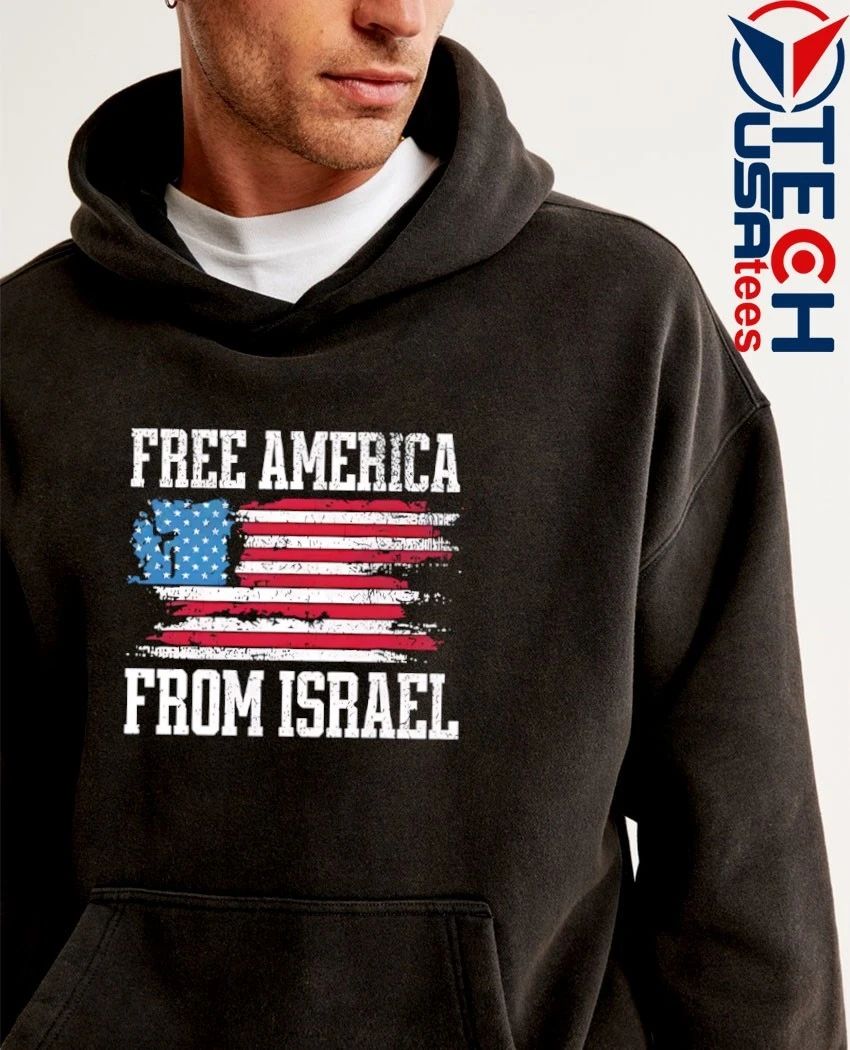 Free America from Israel flag vintage shirt