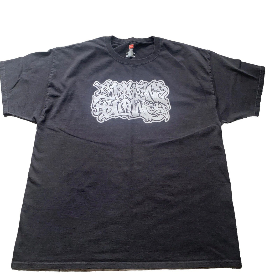 Mens T-Shirt Graffiti XL-Chicano Lettering Tattoo Hip-Hop W-Coast Gangsta Style