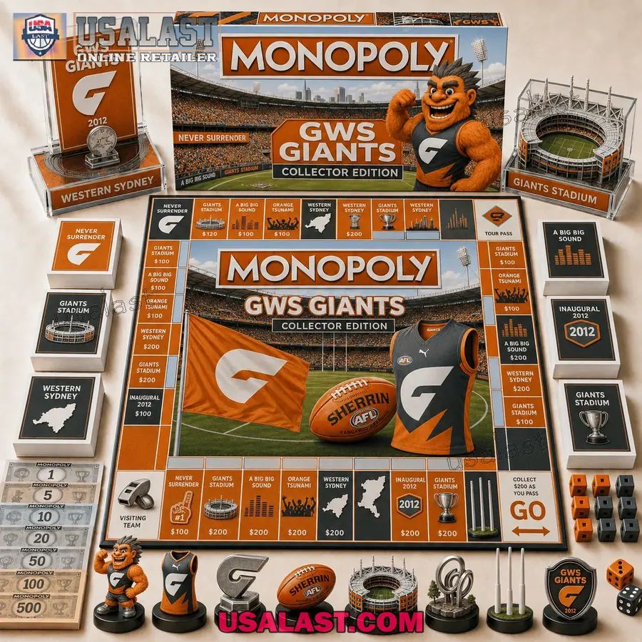 GWS Giants Collector Edition Monopoly Board Game 2026