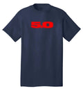 5.0 mustang t-shirt ford foxbody gt notchback 302 street racing drag muscle cars