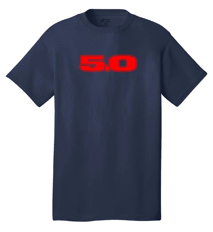 5.0 mustang t-shirt ford foxbody gt notchback 302 street racing drag muscle cars
