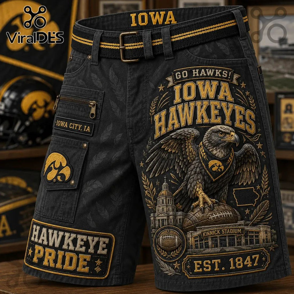 Iowa Hawkeyes Kinnick Stadium Casual Shorts