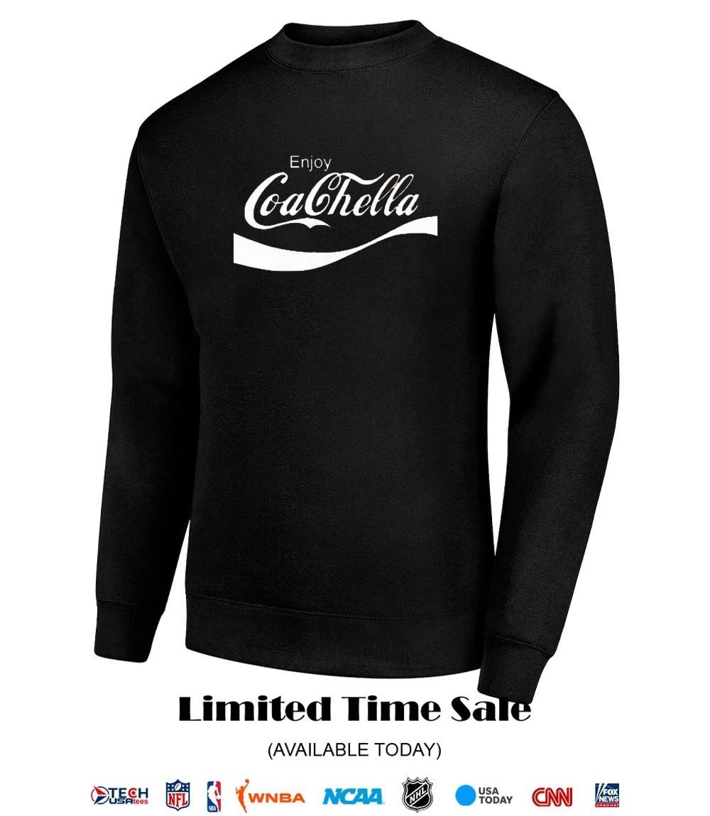 Enjoy Coachella Coca Cola parody shirt