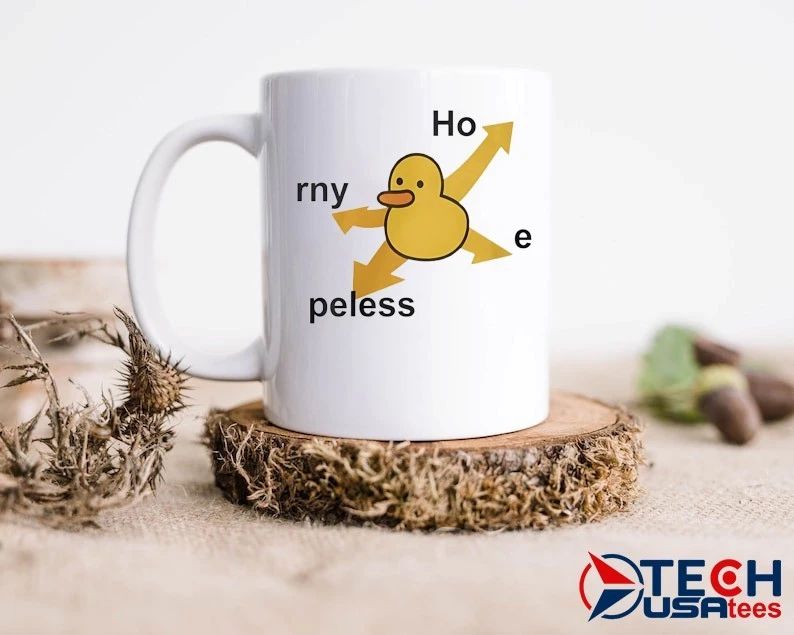 Rny peless duck in distress shirt