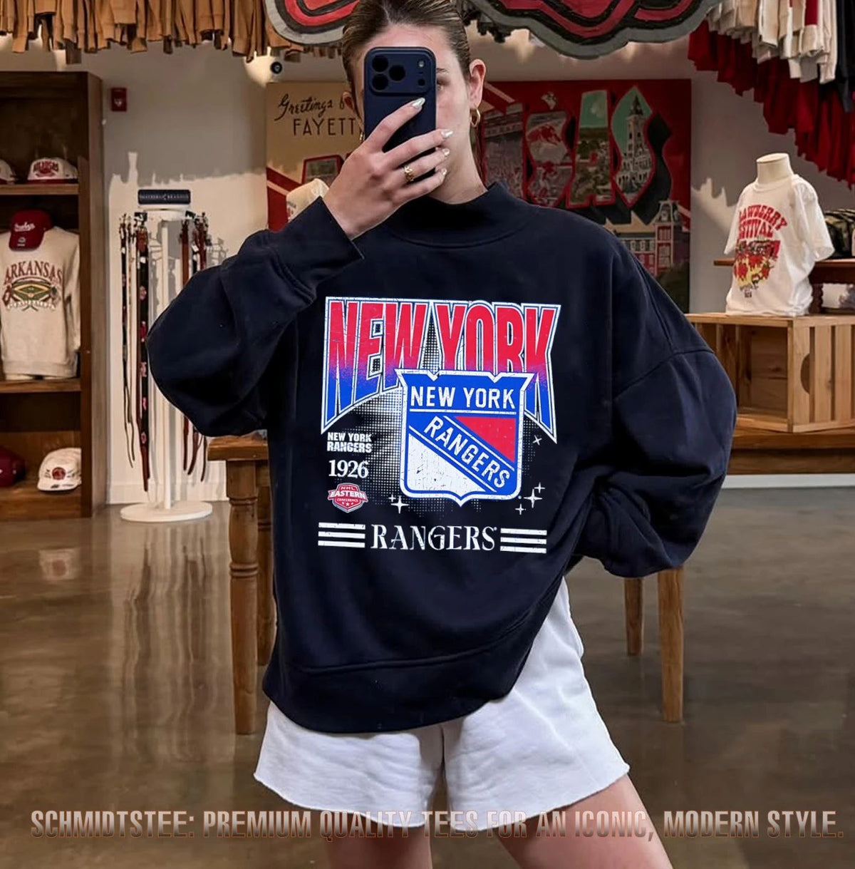 New York Rangers 1926 logo retro shirt