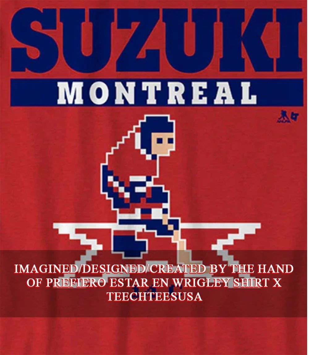Nick Suzuki Montreal Canadiens Hockey 14C pixel shirt
