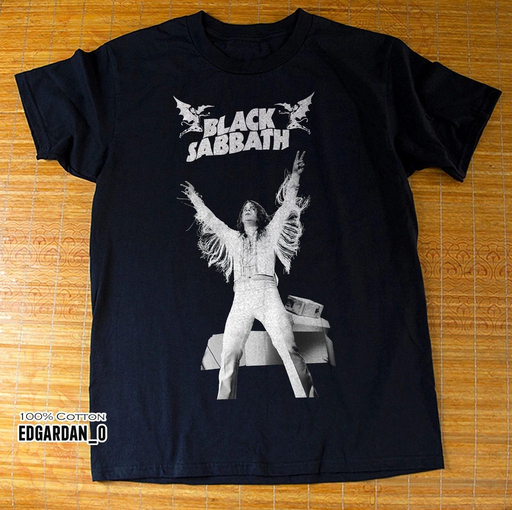 Black Band Sabbath Heavy Metal Music Band Black T-shirt Size S-5XL