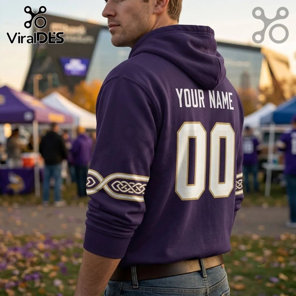 Minnesota Vikings Rivalries Custom Name Hoodie