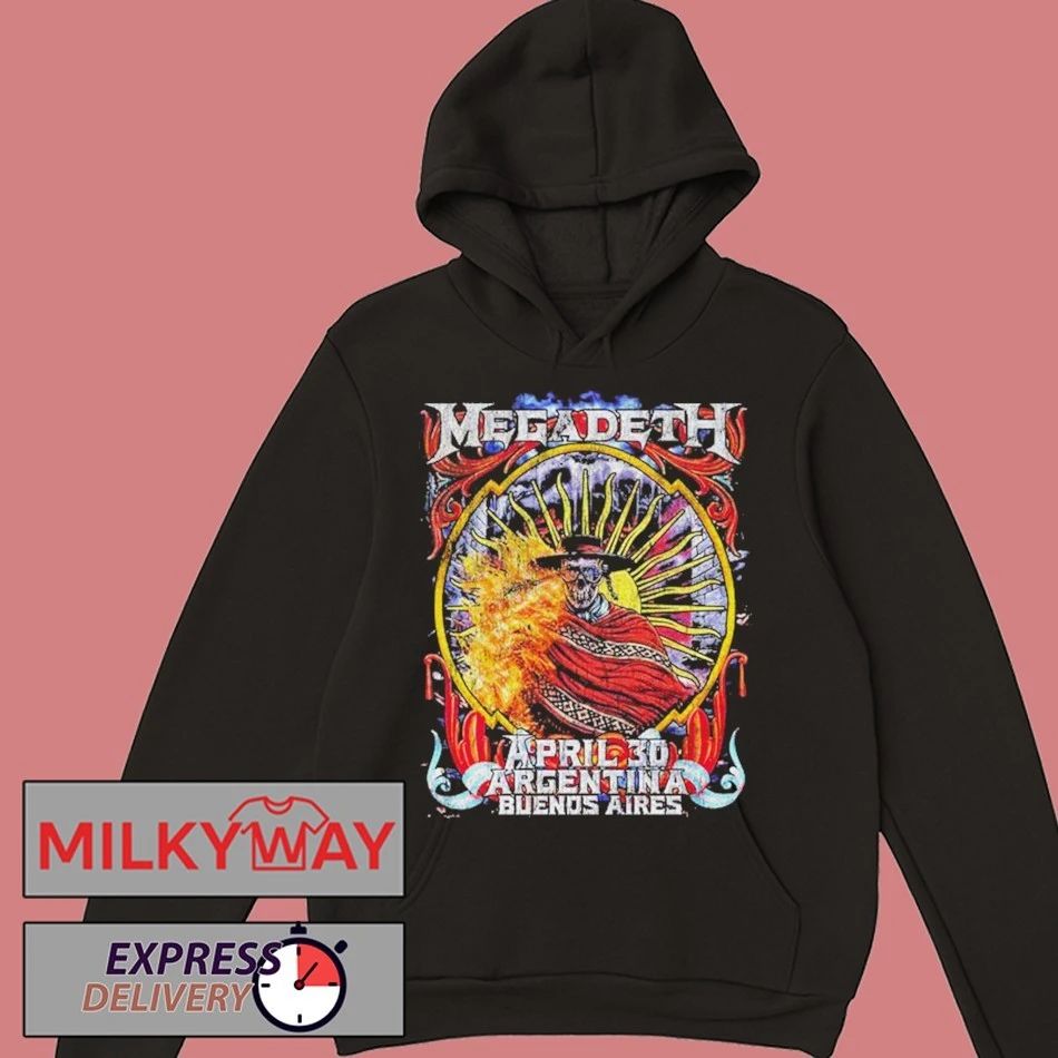 Megadeth Argentina 2026 Merch Tee At Buenos Aires On April 30 2026 Artwork By Blurryoso Cowboy shirt