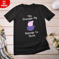 Personalised Grandpa Pig T Shirt Printed Father's Day Gift Men Birthday Tee Tops