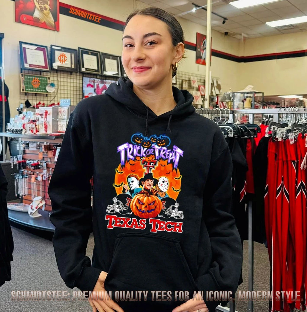 Texas Tech Red Raiders x Horror Characters Trick Or Treat Halloween 2026 shirt