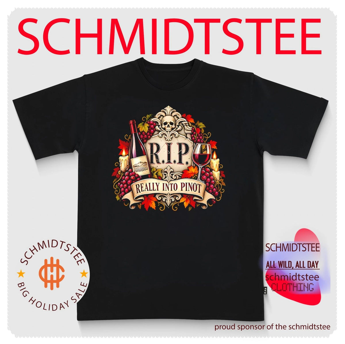 RIP Really Into Pinot Wine Lover Skull Halloween 2026 shirt