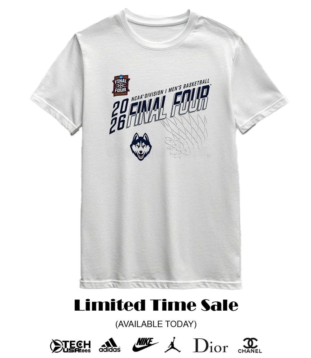 UConn Huskies Final Four 2026 NCAA Division I Men’s Basketball Tournament March Madness Net shirt
