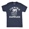 Mens Funny T Shirts Fishing Supplies Sarcastic Drinking Graphic Tee for Men