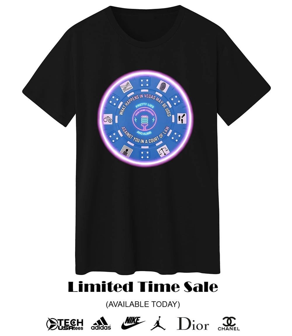 CrimeCon Alibier Vegas what happens in Vegas may be used against you in a court of law shirt