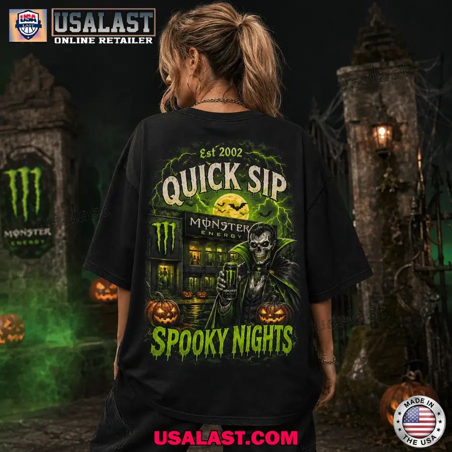 Monster Energy Quick Sip Spooky Night Halloween 2026 T-Shirt