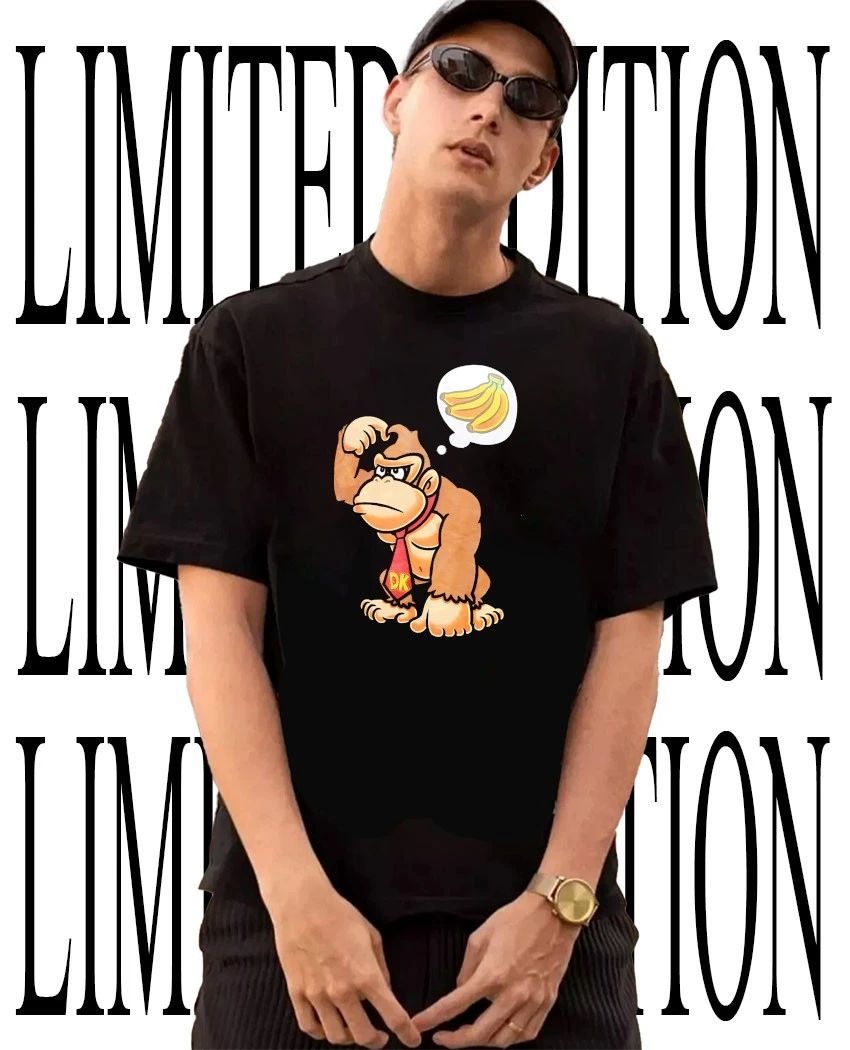 Donkey Kong thinking about bananas shirt