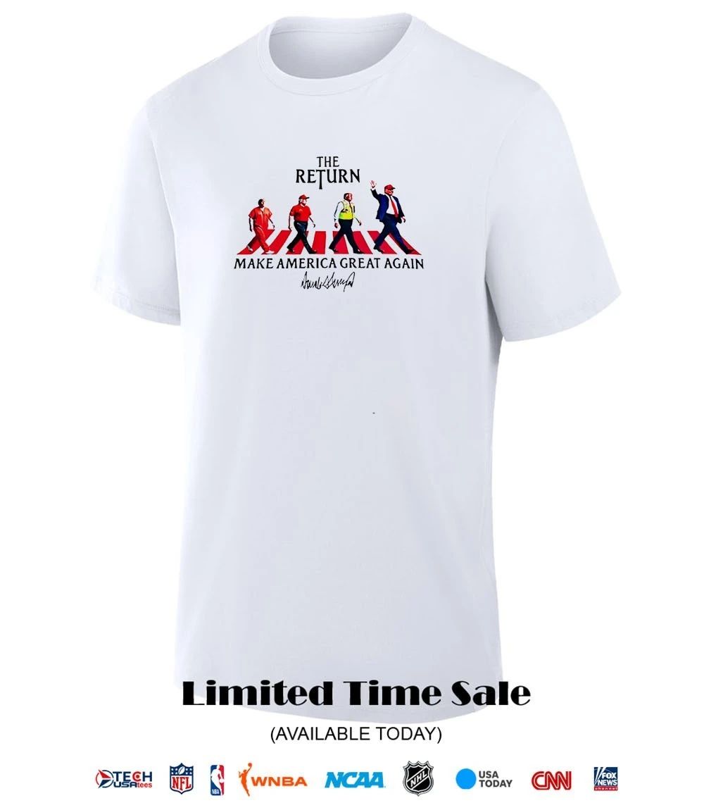 Donald Trump Abbey Road The Return make America great again signature shirt
