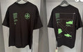 Off-White Black Green Men’s T-Shirt Streetwear Logo Graphic Tee Reprint S-5XL