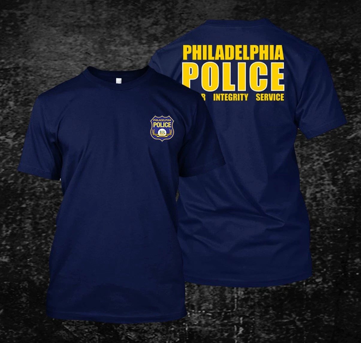 philadelphia Police -  Custom front and back tee