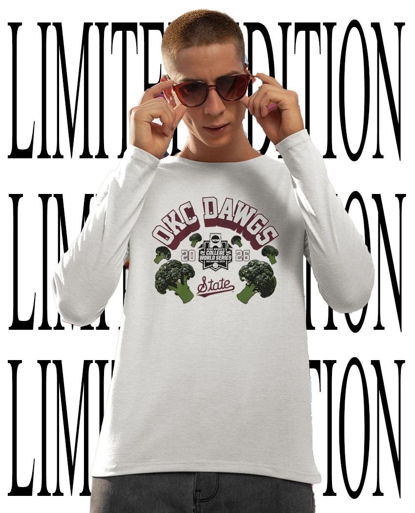 Mississippi State Bulldogs Softball OKC Dawgs 2026 College World Series broccoli shirt