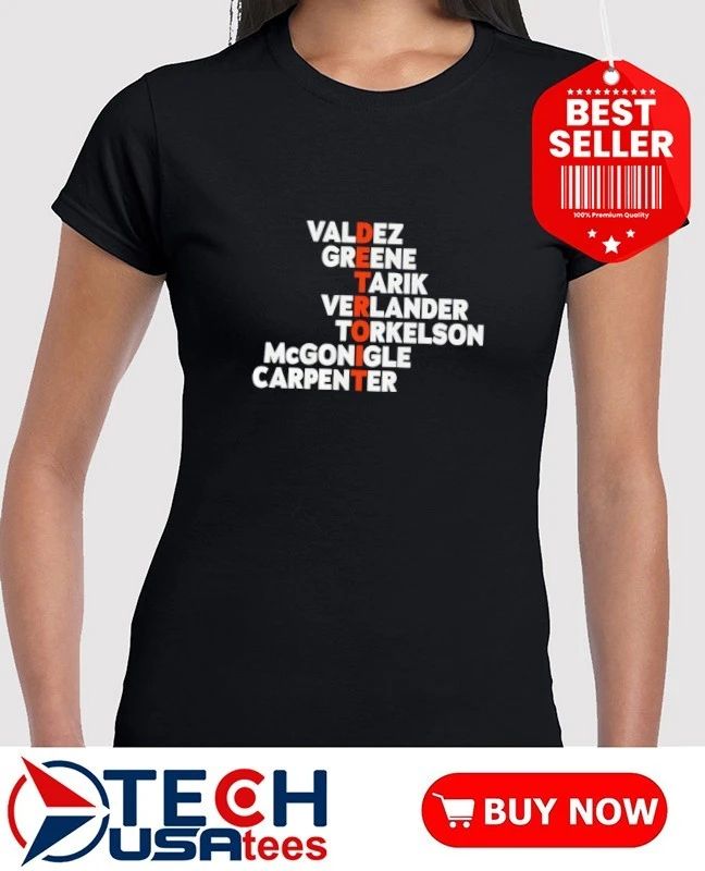 Detroit Tigers Baseball Valdez Greene Tarik Verlander Torkelson McGonigle and Carpenter players name shirt by breakingt