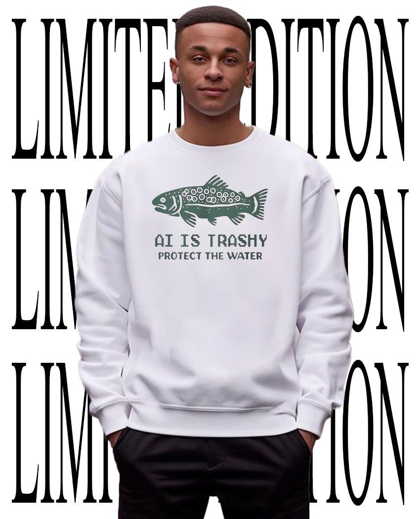 Trout fishing AI is trashy protect the water tee