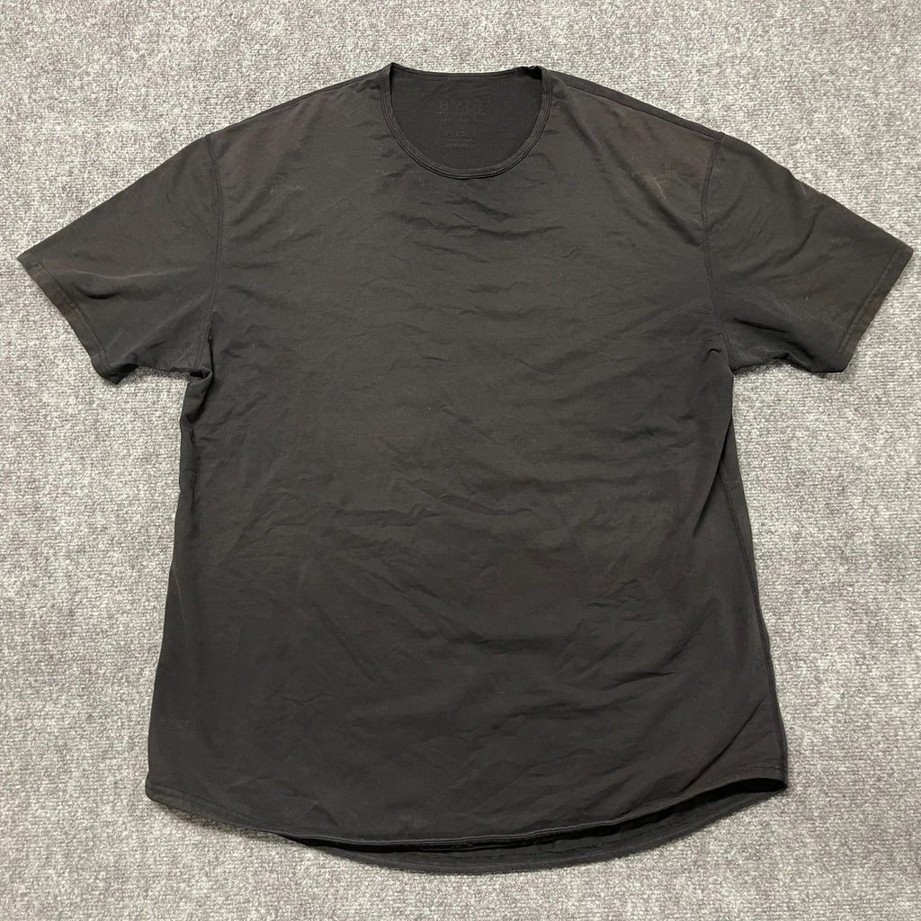 BYLT Premium Basics T Shirt Men 2XL Black Cotton Casual All Day Comfort Workwear