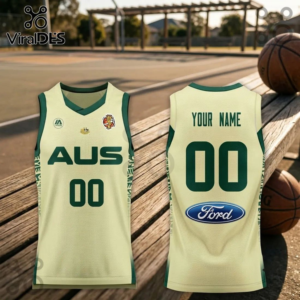 Australia Basketball 2026 FIBA Women World Cup Cream Jersey