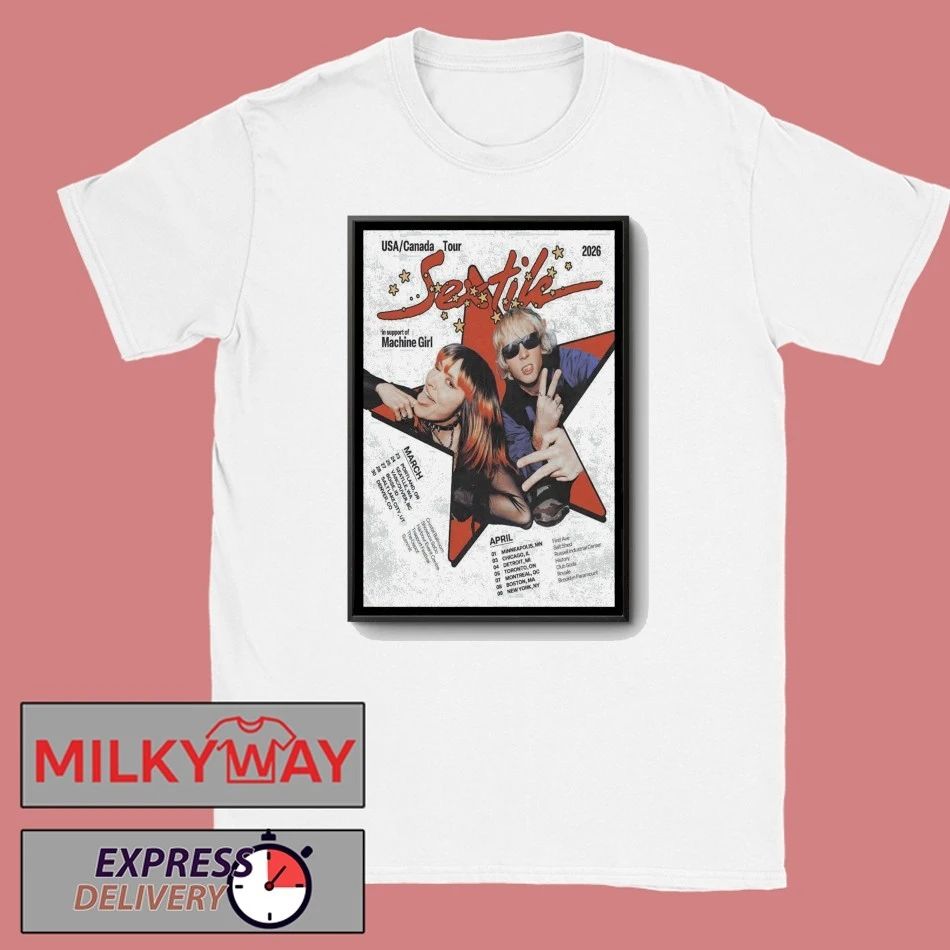 SEXTILE USA And Canada 2026 Tour Poster shirt