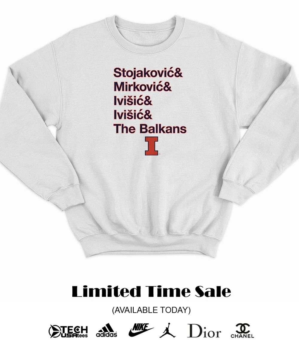 Illinois Fighting Illini Basketball The Balkan Bloc name shirt