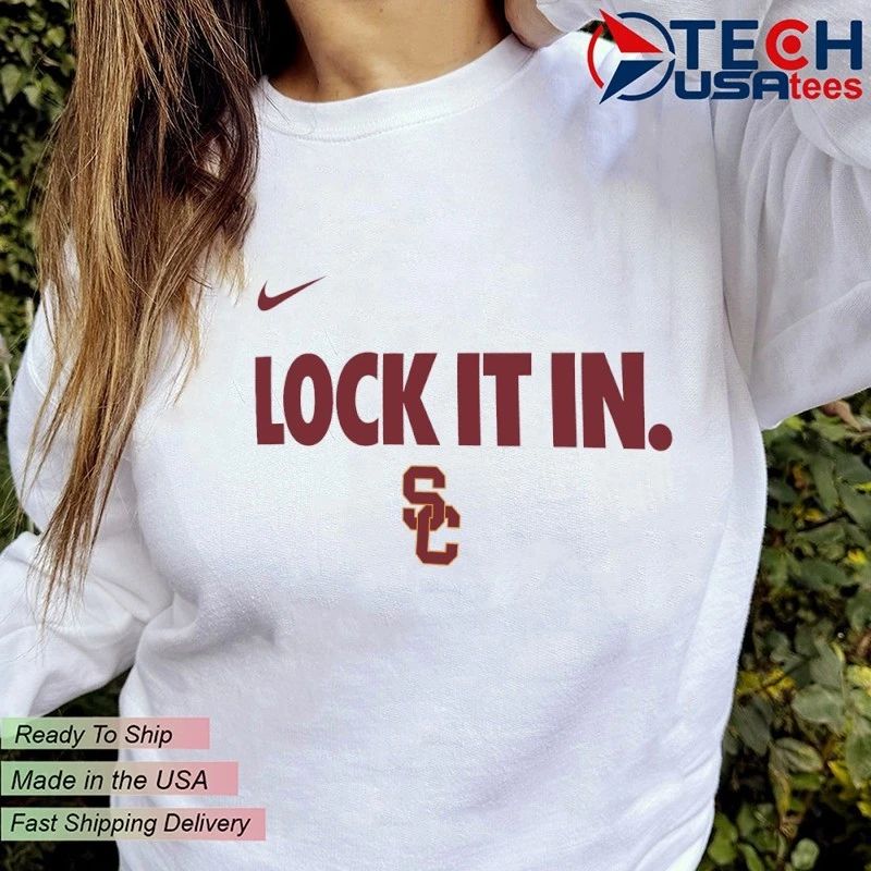 Lock it in USC Trojans 2026 On-Court Bench shirt