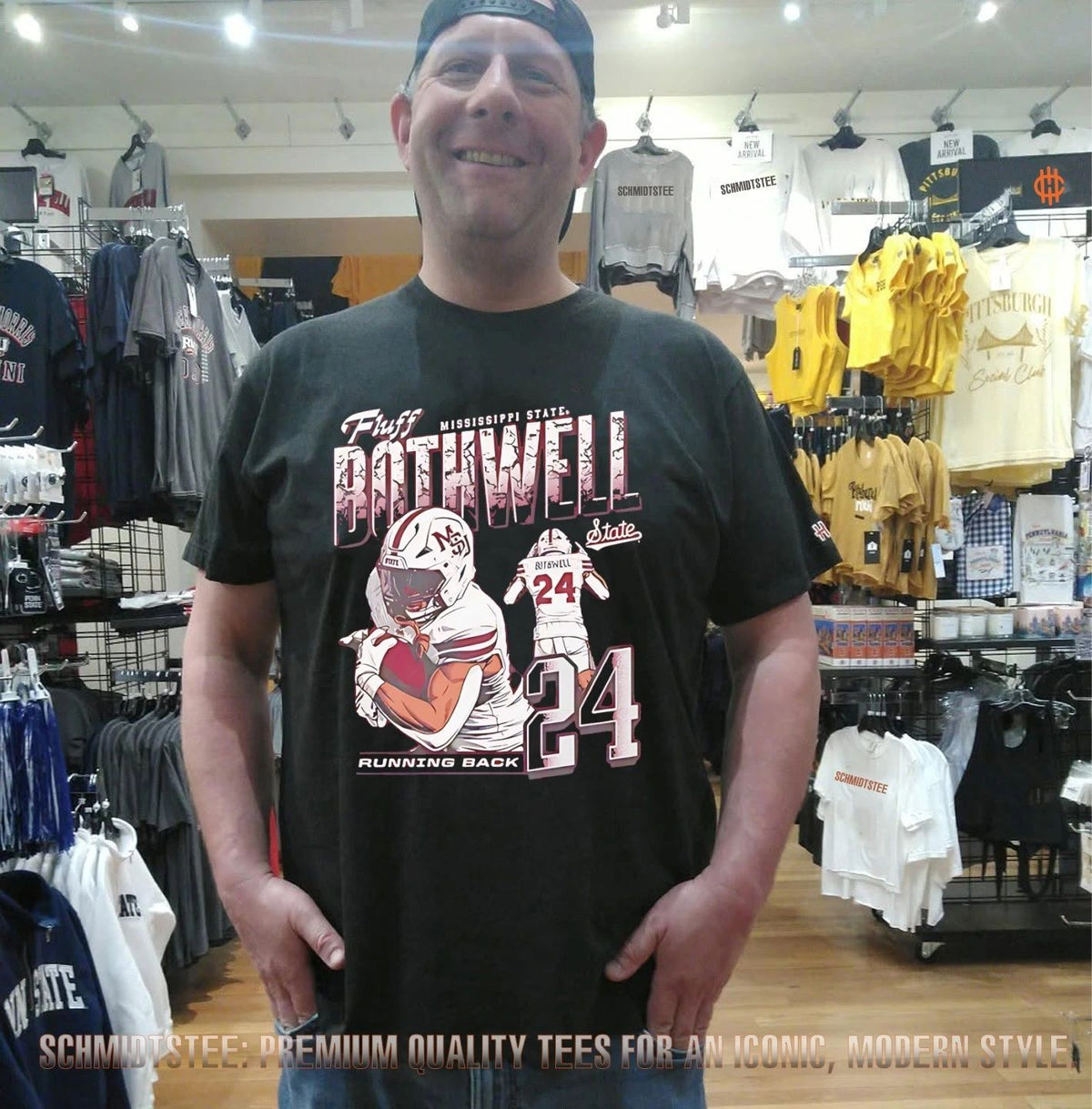 Fluff Bothwell Mississippi State Bulldogs running back vintage shirt