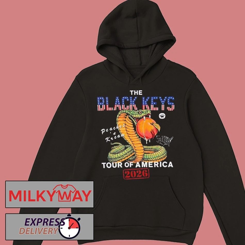 The Black Keys Peaches N Kream World Tour 2026 Snake America Tour shirt