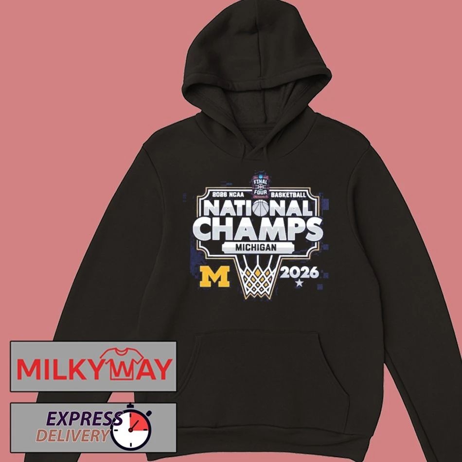 Michigan Wolverines Men’s Basketball 2026 NCAA National Champions March Madness Hoops T-Shirt