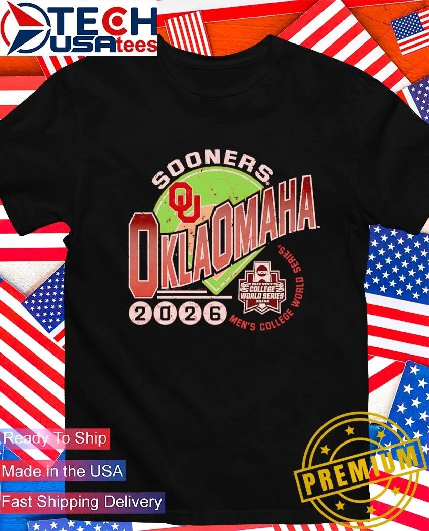 Crimson Oklahoma Sooners 2026 NCAA Baseball Men’s College World Series shirt