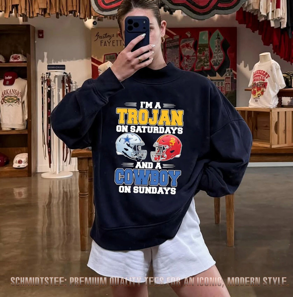 I’m a Trojan on Saturdays and a Cowboy on Sundays shirt