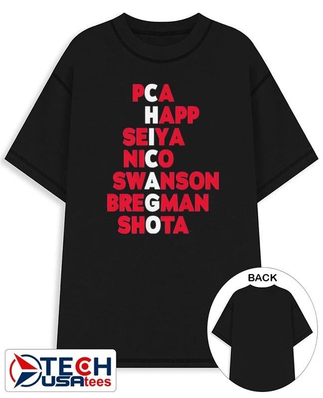 Chicago Cubs PCA Happ Seiya Nico Swanson Bregman Shota players name 2026 shirt by breakingt