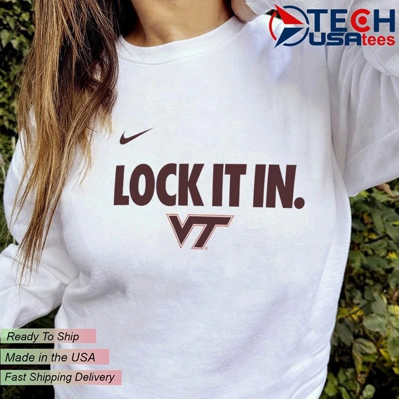 Lock it in Virginia Tech Hokies 2026 On-Court Bench shirt
