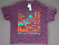 Willie’s Reserve Oversized Distressed Tee L/XL Purple Cowboy Urban Outfitters