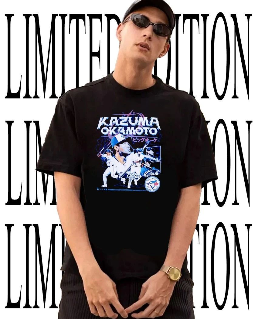 Kazuma Okamoto Big Oak Toronto Blue Jays Baseball Collage shirt