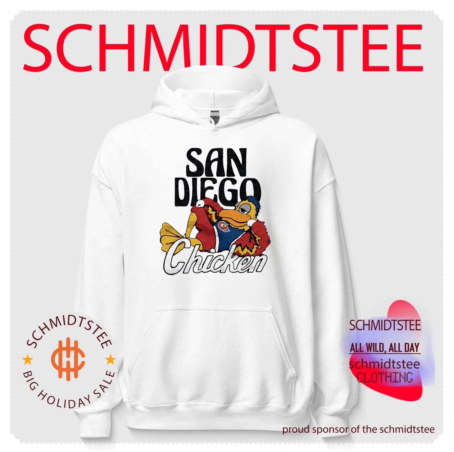 San Diego Padres Chicken Mascot cartoon shirt