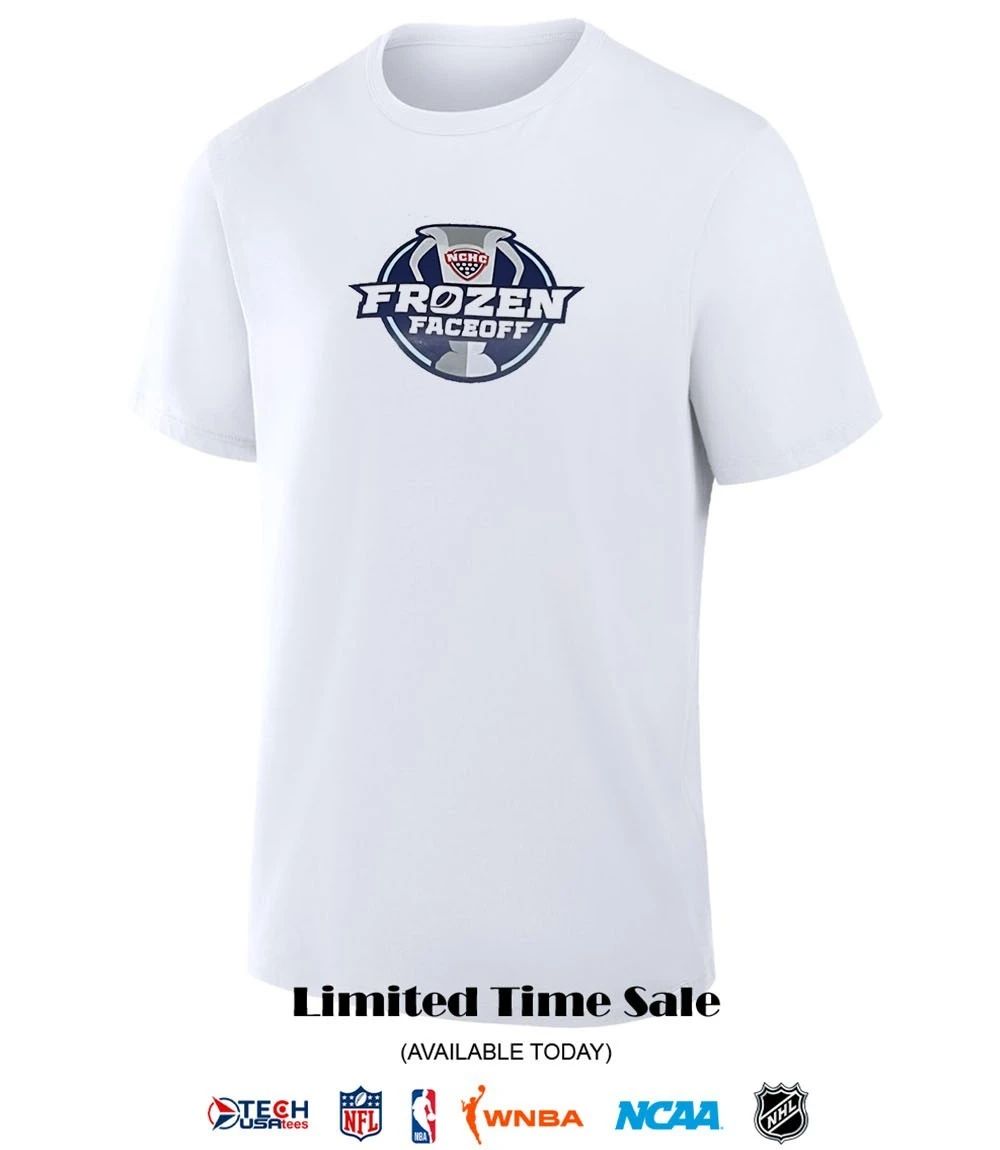The NCHC Frozen Faceoff logo shirt