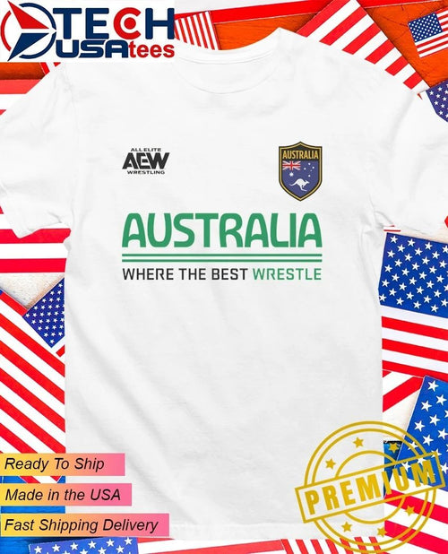AEW Tournament Soccer Australia where the best wrestle shirt