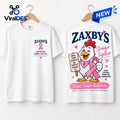 Zaxby’s Breast Cancer Awareness Pink Ribbon White Shirt