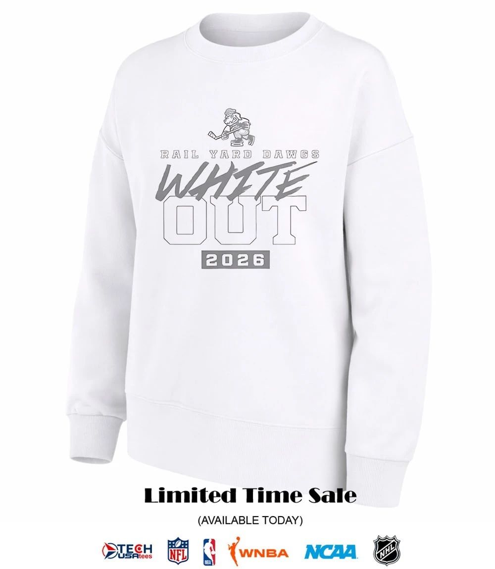 Roanoke Rail Yard Dawgs White Out 2026 shirt
